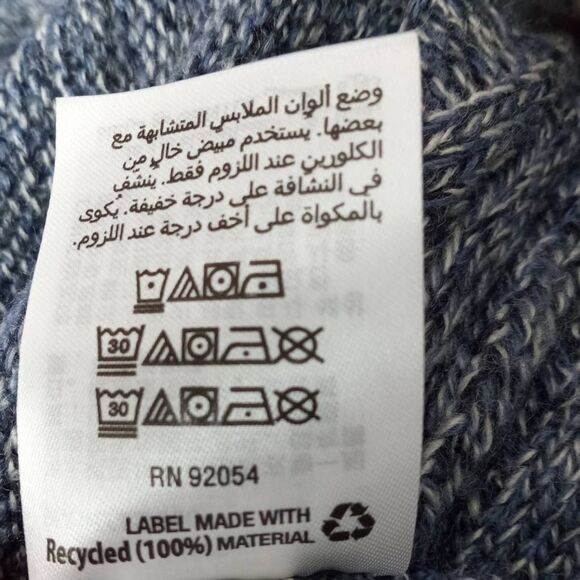 Karen Scott Turbo Cardigan Sweater Women's Large Blue Buttons Soft - Picture 10 of 11